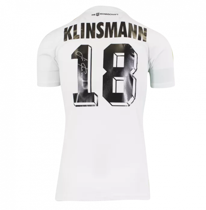 Icons Jurgen Klinsmann Official FIFA World Cup™ Back Signed And Hero Framed Modern Germany Home Shirt