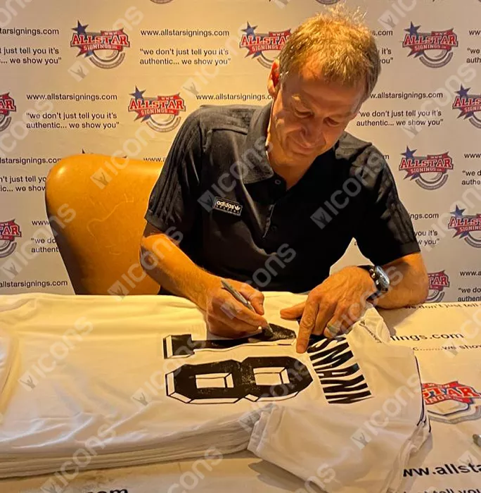Icons Jurgen Klinsmann Official FIFA World Cup™ Back Signed And Hero Framed Modern Germany Home Shirt