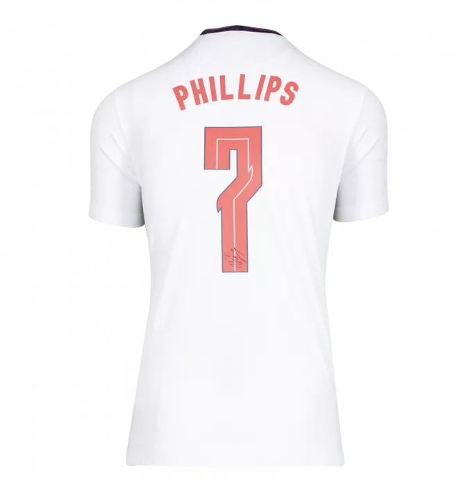 icons Kalvin Phillips Back Signed England 2020-21 Home Shirt