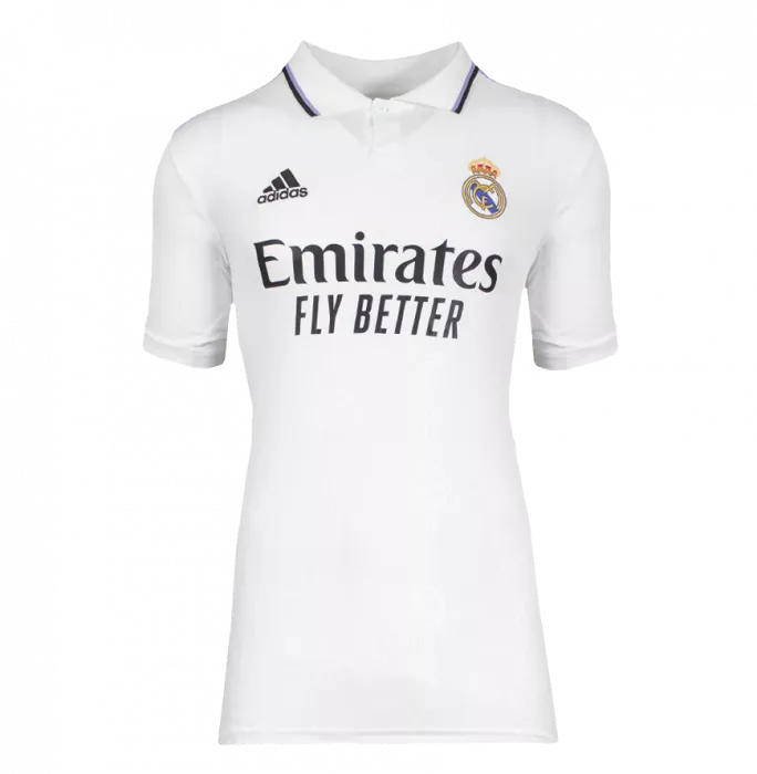 Icons Karim Benzema Back Signed Real Madrid 2022-23 Home Shirt In Classic Frame