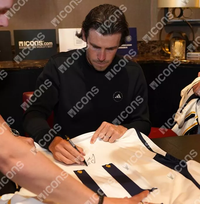 Icons Karim Benzema & Gareth Bale Signed Real Madrid Shirts In Classic Dual Frame