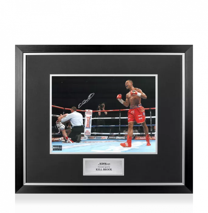 icons Kell Brook Signed Photo In Premium Photo Frame