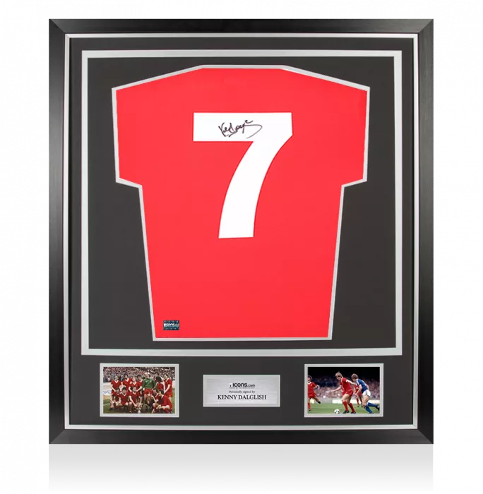 icons Kenny Dalglish Back Signed Liverpool FC 1978 Home Shirt In Classic Frame