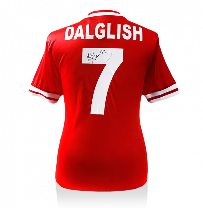 Icons Kenny Dalglish Back Signed Retro Liverpool Home Shirt