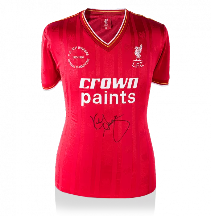 icons Kenny Dalglish Front Signed Retro Liverpool Shirt: Double Winners Edition
