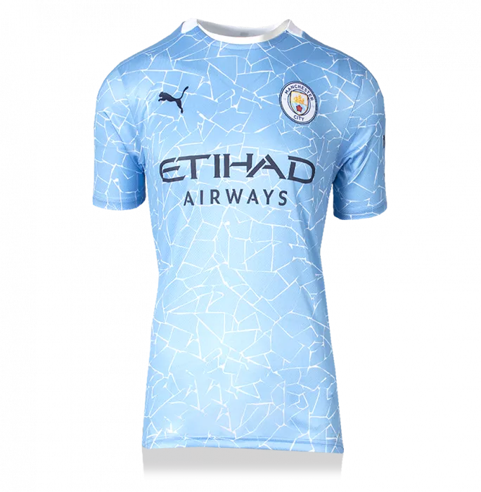Icons Kevin De Bruyne Signed Manchester City 2020-21 Home Shirt