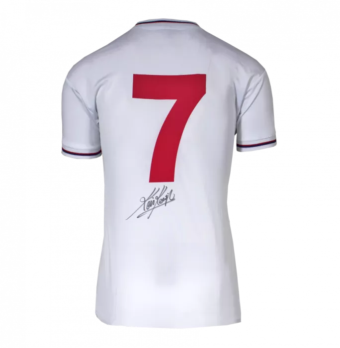 Icons Kevin Keegan Back Signed England 1982-83 Home Shirt In Hero Frame: Option 1