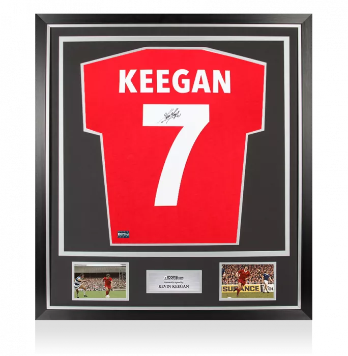 Icons Kevin Keegan Back Signed Liverpool 1978 Retro Shirt In Classic Frame