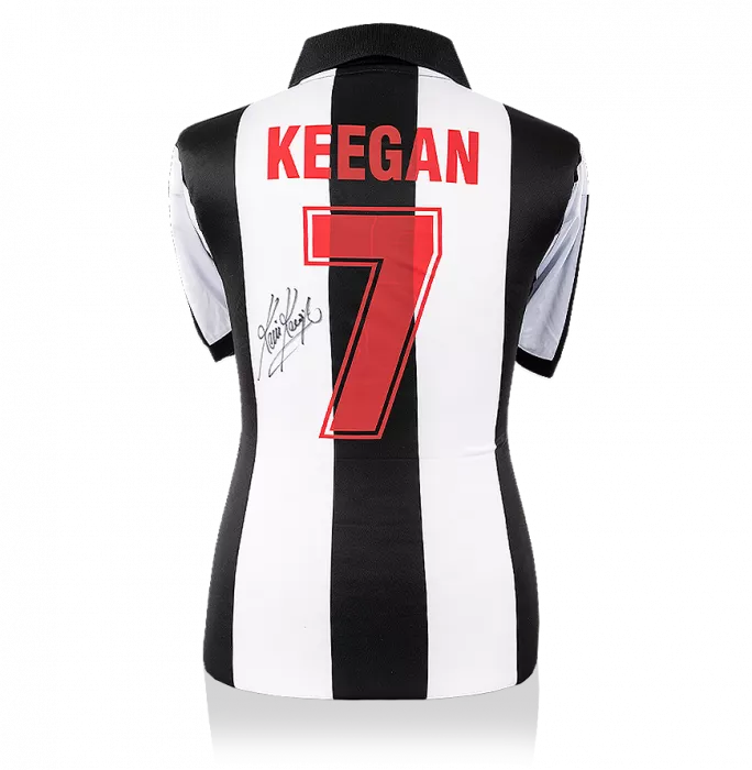icons Kevin Keegan Back Signed Retro Newcastle United Home Shirt