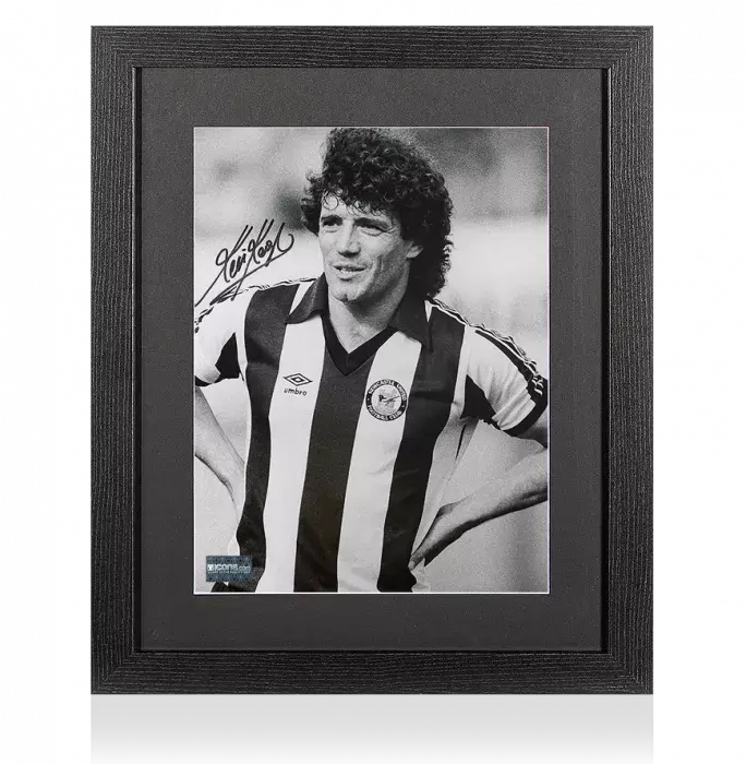 icons Kevin Keegan Signed Newcastle United Photo In Black Wooden Frame: Tyneside Icon