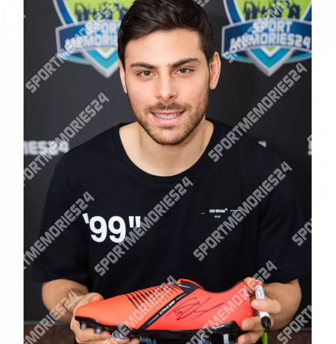 Icons Kevin Volland Signed Red And Black Nike Phantom Venom Boot In Bubble Frame: Bayer Leverkusen
