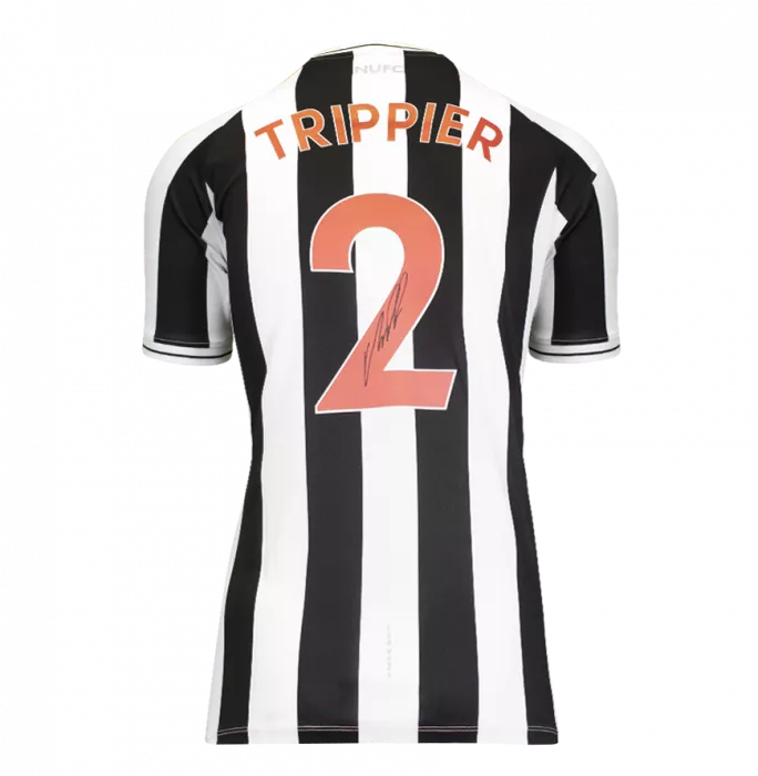 Icons Kieran Trippier Back Signed Newcastle United 2022-23 Home Shirt In Classic Frame