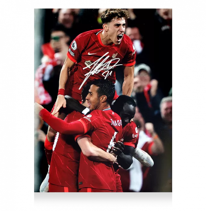 Icons Konstantinos Tsimikas Signed Liverpool FC Photo In Premium Photo Frame: Reds Star