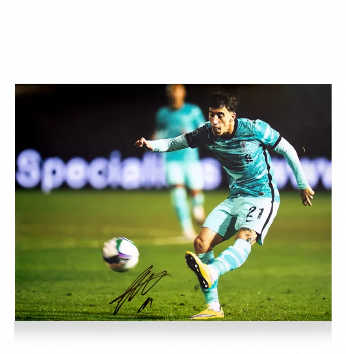 Icons Konstantinos Tsimikas Signed Liverpool FC Photo In Premium Photo Frame: Reds Favourite