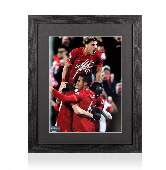 Icons Konstantinos Tsimikas Signed Liverpool FC Photo In Black Wooden Frame: Reds Star
