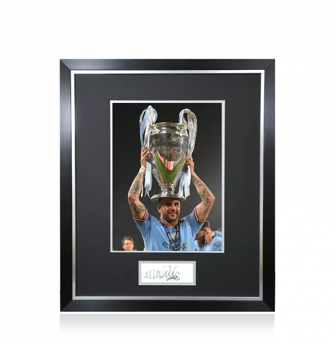 icons Kyle Walker Signed Plaque and Photo Frame: 2023 UEFA Champions League Winner