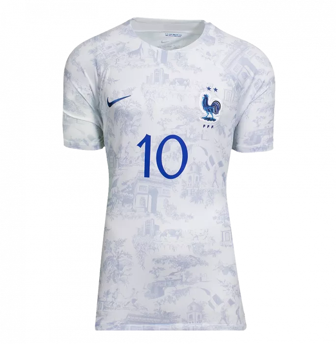 Icons Kylian Mbappe Back Signed France 2022 Away Shirt In Hero Frame: Option 1