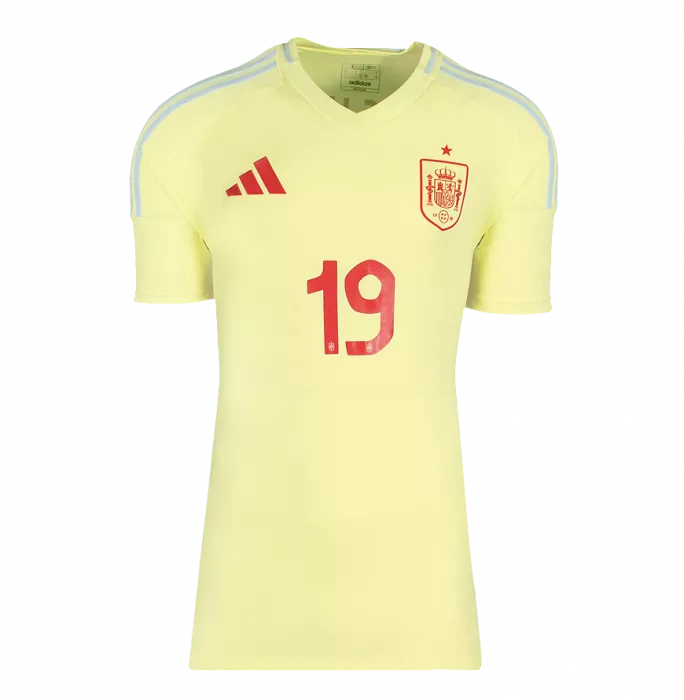 Icons Lamine Yamal Back Signed Spain 2024 Away Shirt In Hero Frame: Option 1