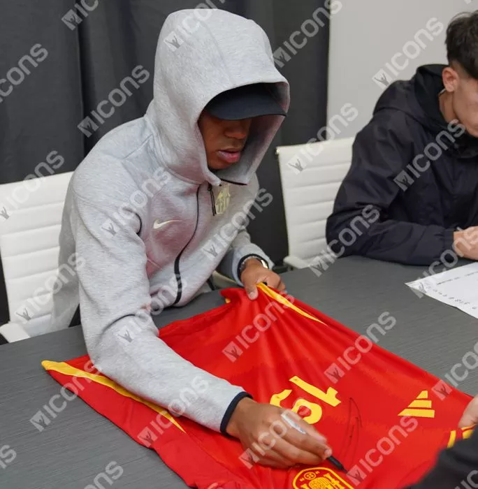 Icons Lamine Yamal Front Signed Spain 2024 Home Shirt In Deluxe Packaging: UEFA EURO 2024 Final Edition