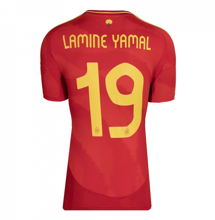 Icons Lamine Yamal Front Signed Spain 2024 Home Shirt In Classic Frame