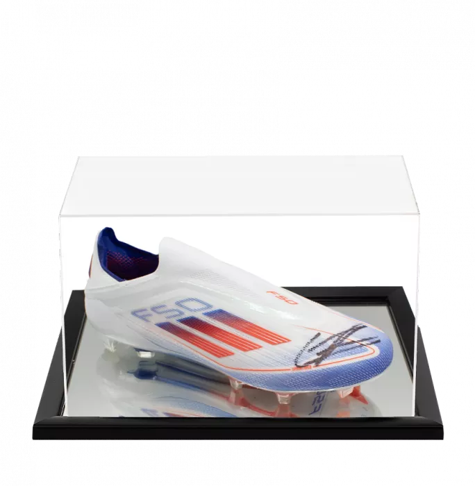 icons Lamine Yamal Signed Adidas F50 Elite Laceless Boot In Acrylic Case