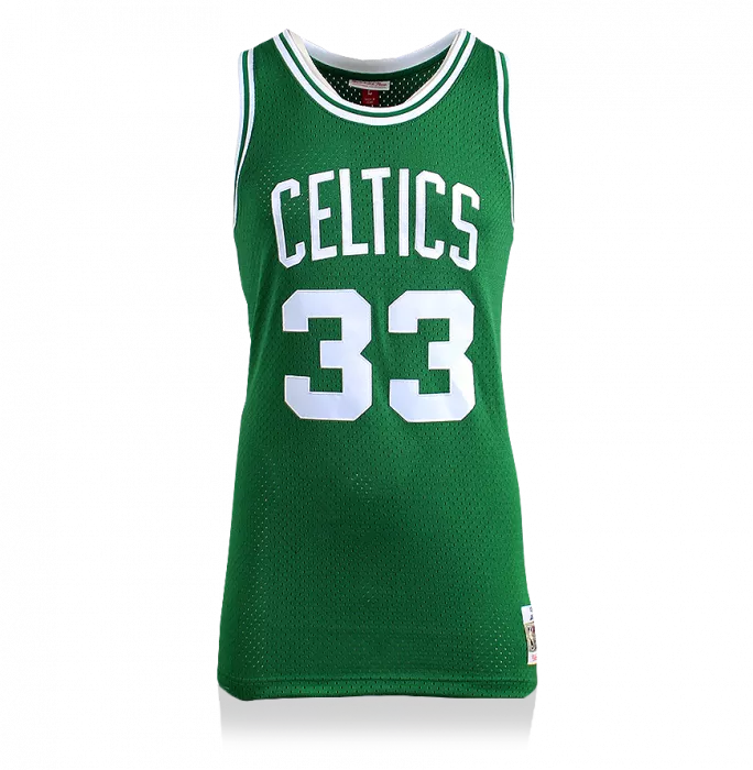 Icons Larry Bird Back Signed Boston Celtics Home Jersey