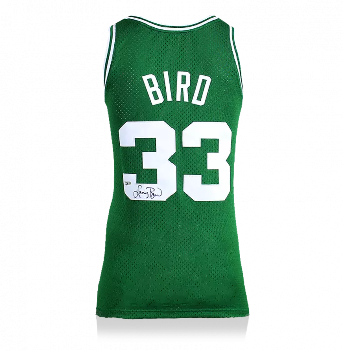 Icons Larry Bird Back Signed Boston Celtics Home Jersey