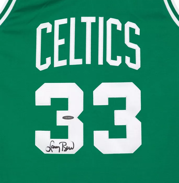 Icons Larry Bird Front Signed Boston Celtics Home Jersey