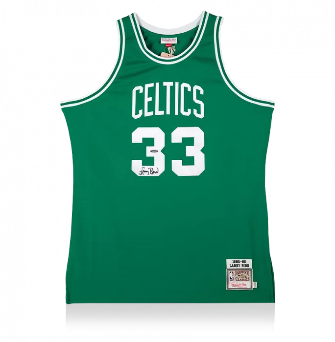Icons Larry Bird Front Signed Boston Celtics Home Jersey