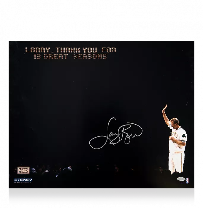 Icons Larry Bird Signed Boston Celtics Photo: Farewell To An Icon