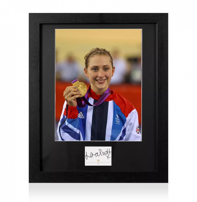 icons Laura Kenny Signed Team GB Card and Photo Frame: Option 1