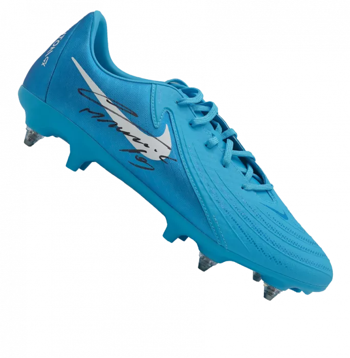 Icons Lautaro Martinez Signed Nike Phantom Boot In Acrylic Case