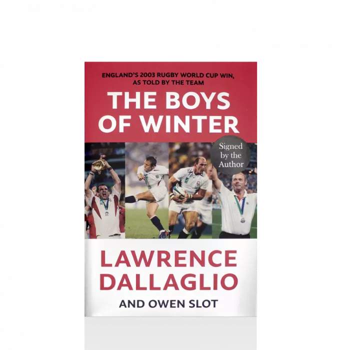 icons Lawrence Dallaglio Signed 'The Boys of Winter' Book