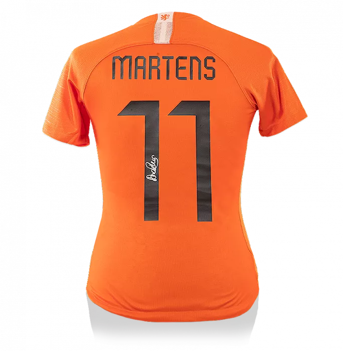 icons Lieke Martens Back Signed Netherlands 2019 Home Shirt With Fan Style Numbers