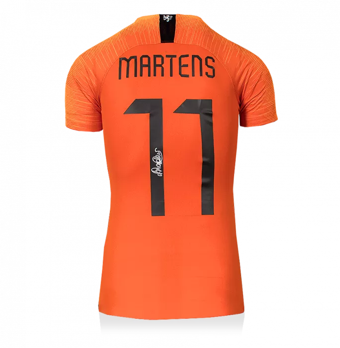 icons Lieke Martens Back Signed Netherlands Home Shirt With Fan Style Numbers