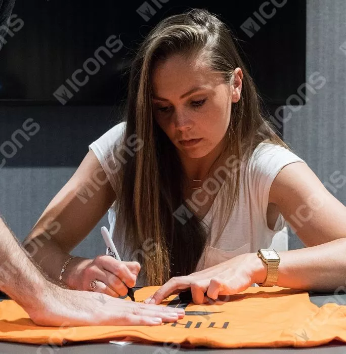 Icons Lieke Martens Back Signed Netherlands T-Shirt With Fan Style Numbers