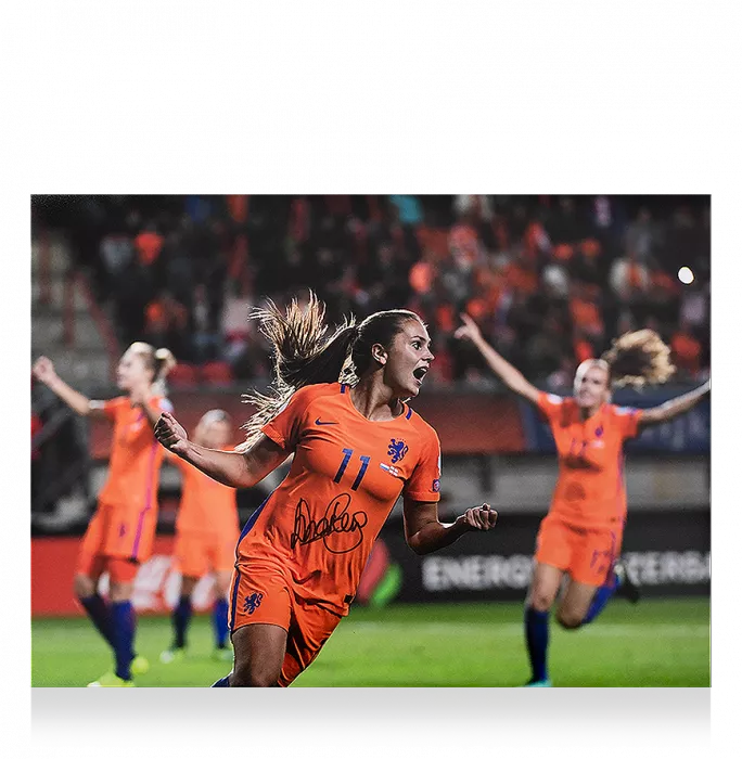 Icons Lieke Martens Signed Netherlands Photo: UEFA Women’s EURO 2017 Semi-Final Victory Vs England