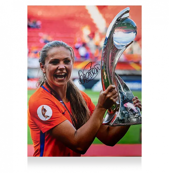 icons Lieke Martens Signed Netherlands Photo: UEFA Womens EURO 2017 Winner