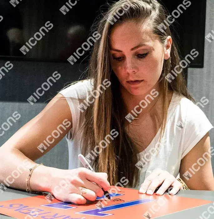 Icons Lieke Martens Signed Netherlands Shirt Print In Black Wooden Frame: Limited Edition 'Martens 11'