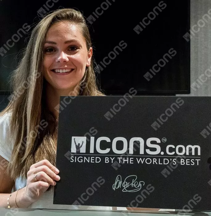 Icons Lieke Martens Signed Photo In Premium Photo Frame: UEFA Women's Player Of The Year 2016-17