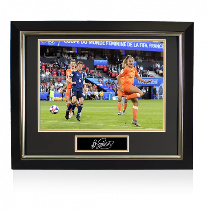 icons Lieke Martens Signed Plaque and Netherlands Photo Frame: Iconic 2019 FIFA Women's World Cup Goal