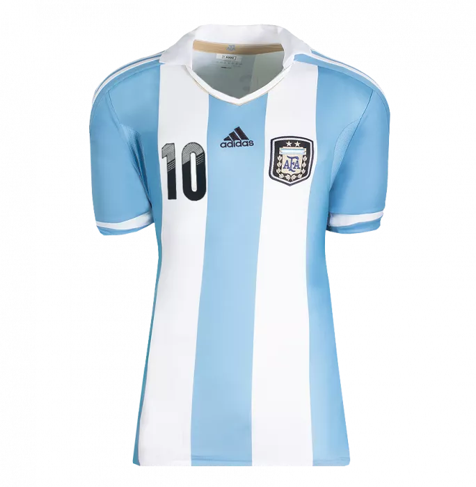 Icons Lionel Messi Back Signed Argentina 2011-13 Home Shirt In Classic Frame