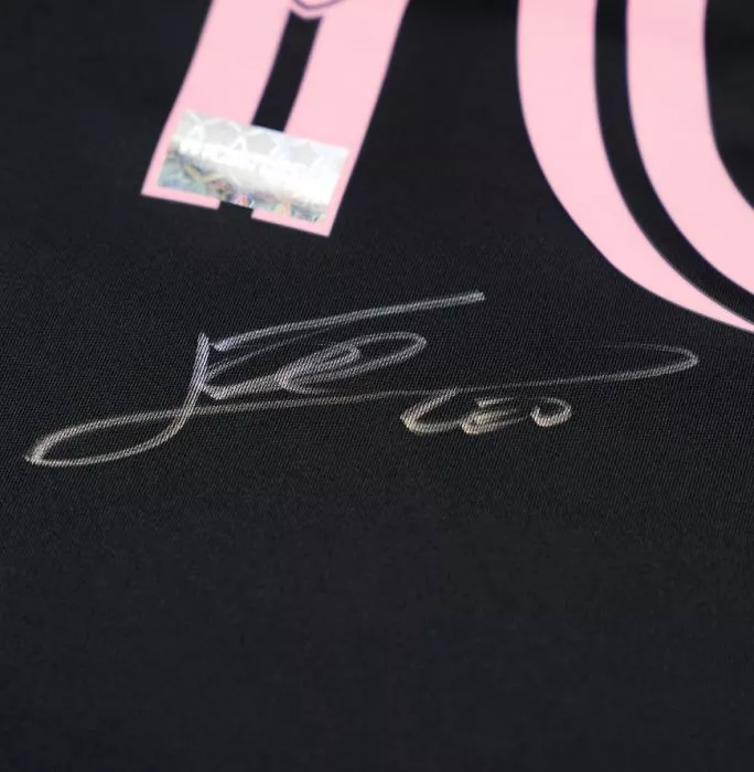 Icons Lionel Messi Back Signed Inter Miami CF 2025 Away Shirt In Hero Frame: Option 1