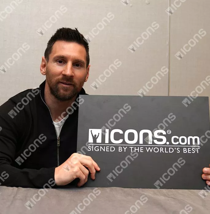 Icons Lionel Messi & Jordi Alba Front Signed Inter Miami CF 2022 Home Shirt In Classic Frame