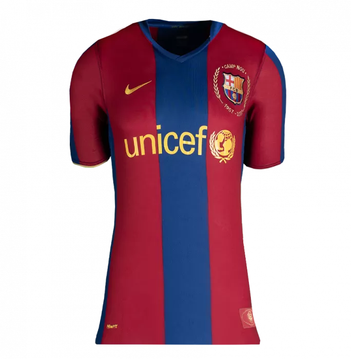 Icons Lionel Messi & Lamine Yamal Dual Signed FC Barcelona 2007-08 Home Shirt In Classic Frame