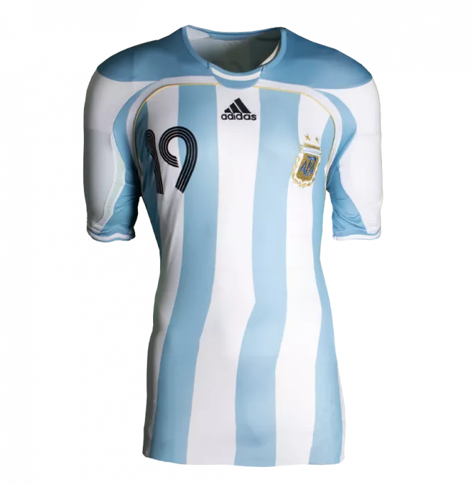 Icons Lionel Messi Official 2006 FIFA World Cup™ Back Signed And Hero Framed Argentina 2005-07 Home Shirt