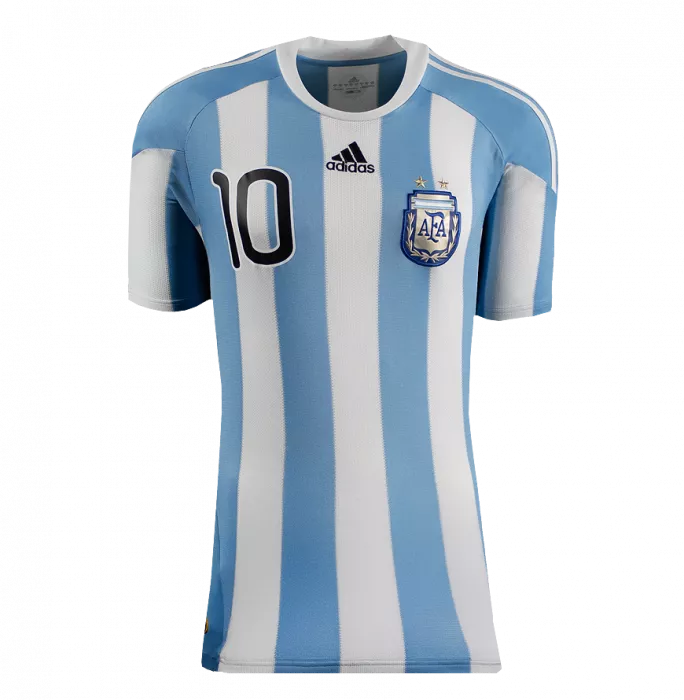 Icons Lionel Messi Official 2010 FIFA World Cup™ Back Signed And Framed Argentina 2010-11 Home Shirt