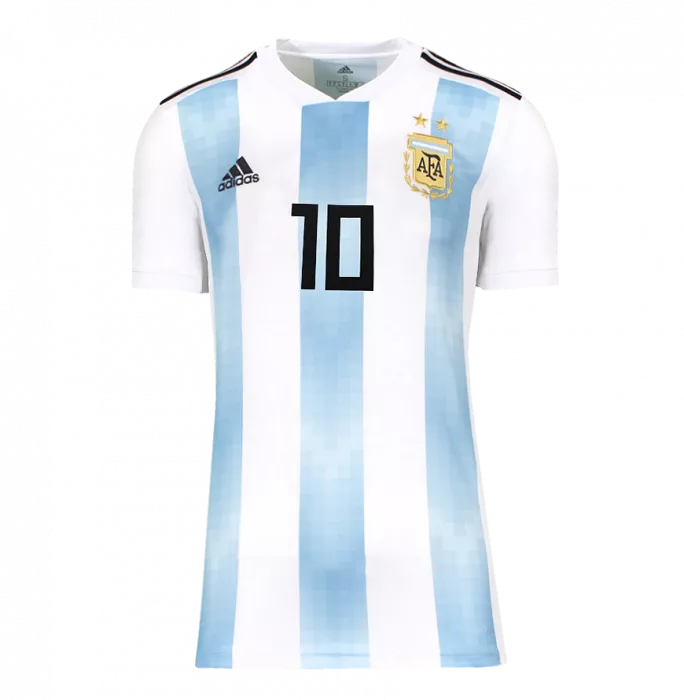 Icons Lionel Messi Official 2018 FIFA World Cup™ Back Signed And Hero Framed Argentina 2018-19 Home Shirt