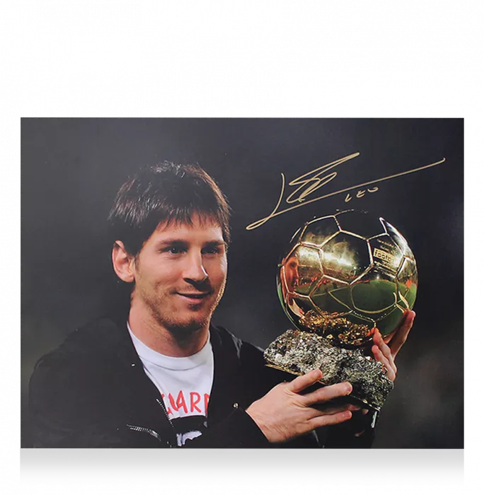 Icons Lionel Messi Official Ballon D'Or™ Signed And Framed Photo: 2010 Ballon D'Or Winner
