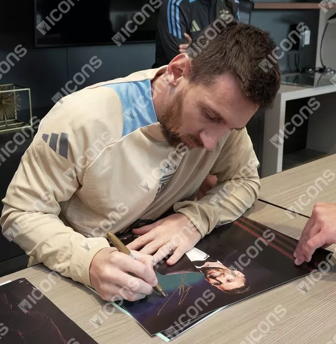 Icons Lionel Messi Official Ballon D'Or™ Signed And Framed Photo: 2023 Ballon D'Or Winner